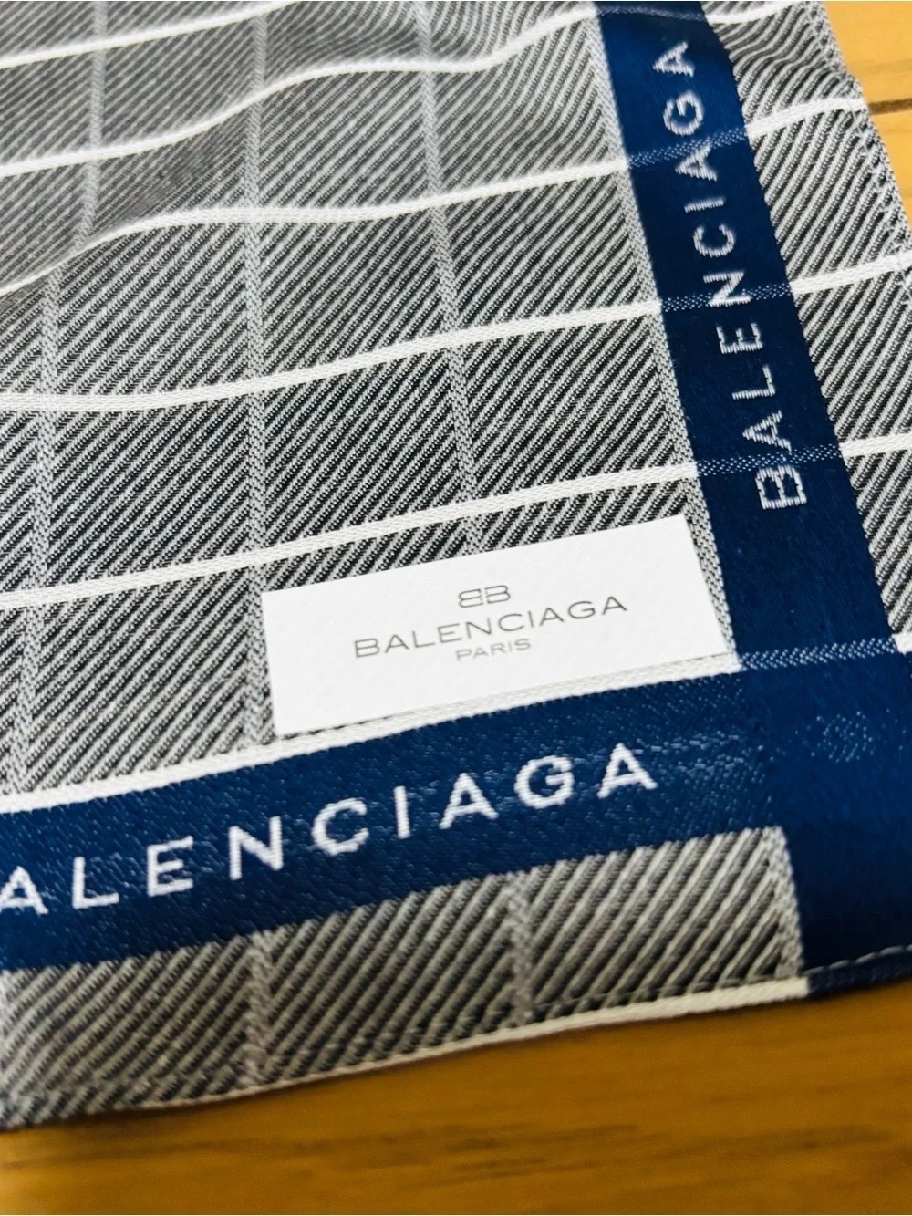 Balenciaga Paris Multicolor Unisex Handkerchief/Bandana/Scarf size 47cm 18.5”
